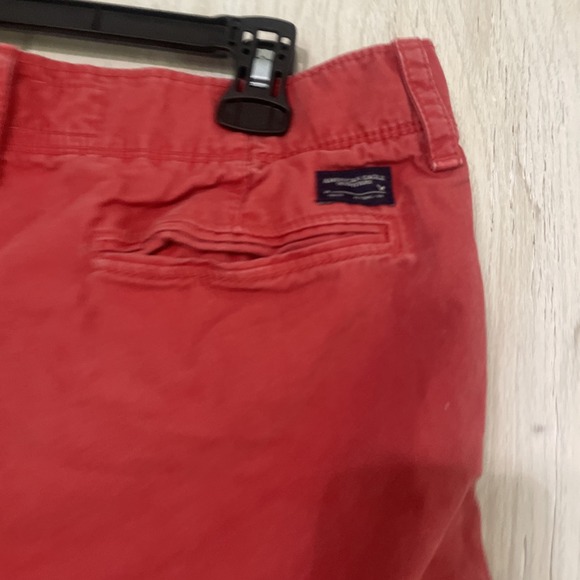 American Eagle Outfitters Shorts Mens Prep Length Chino Size 30 Red 9" Inseam - Picture 4 of 8